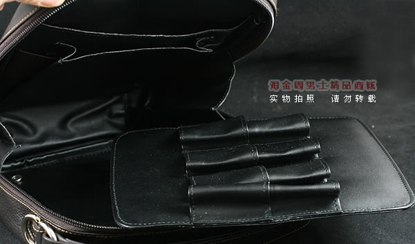 进口烟具 原装正品意大利lubinski真皮8斗烟斗皮包 I768棕色-6