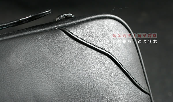 进口烟具 原装正品意大利lubinski真皮8斗烟斗皮包 I770黑色-6