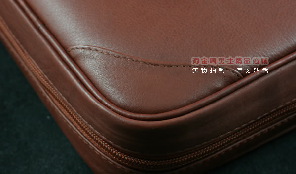 进口烟具 原装正品意大利lubinski真皮8斗烟斗皮包 I770棕色-6