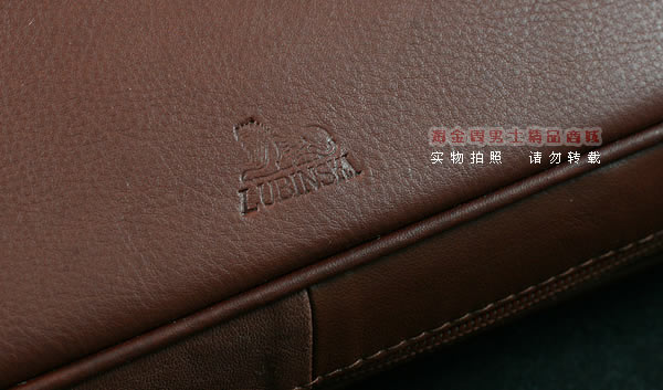 进口烟具 原装正品意大利lubinski真皮8斗烟斗皮包 I770棕色-7
