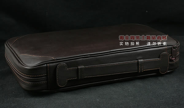 进口烟具 原装正品意大利lubinski真皮8斗烟斗皮包 I770咖啡色-2