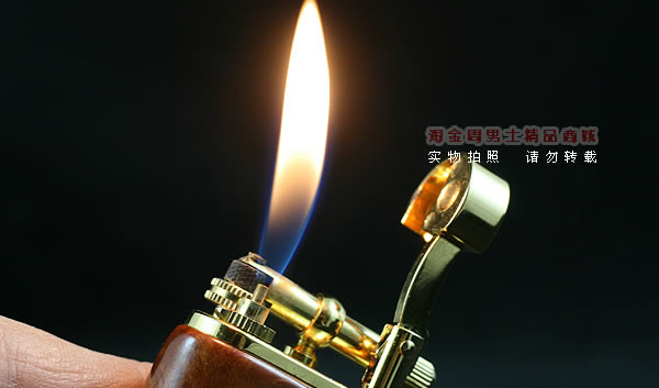 进口烟具 原装正品意大利Lubinski 石楠木烟斗打火机w860G-7