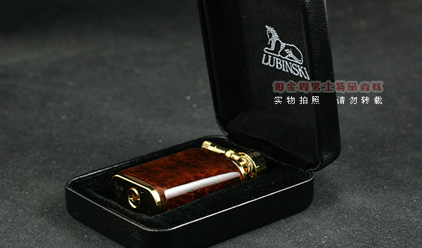 进口烟具 原装正品意大利Lubinski 石楠木烟斗打火机w861G-8