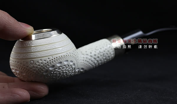 进口烟具 原装正品土耳其ALTINAY海泡石烟斗|6件套装银圈224-10