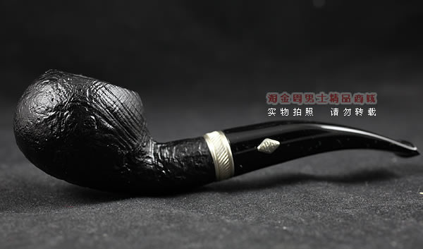 进口烟具 正品意大利brebbia芭比石楠木烟斗 六件套装银圈喷砂601-4