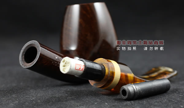 进口烟具 正品意大利brebbia芭比石楠木烟斗 六件套装忍者棕色839-7