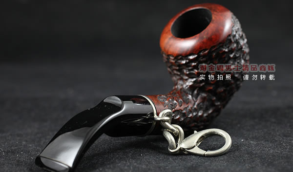 原装进口 正品德国华云VAUEN石楠木银圈烟斗 特惠6件套装刻花弯斗-3