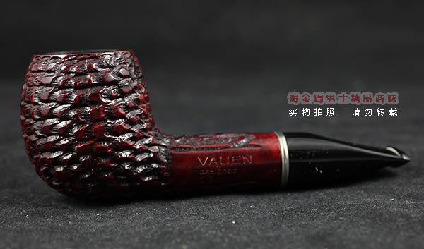 原装进口 正品德国华云VAUEN石楠木银圈烟斗 特惠6件套装刻花直斗B-4