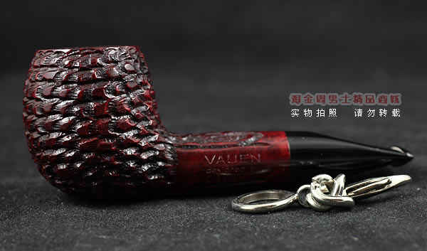 原装进口 正品德国华云VAUEN石楠木银圈烟斗 特惠6件套装刻花直斗B-5