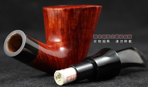 原装正品 进口丹麦大师KAI NIELSEN石楠木烟斗 火焰纹D级Kai40-8