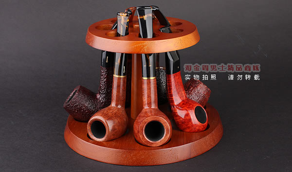 香港西格朗sikarlan实木烟斗架 圆型7斗架PH-003-2