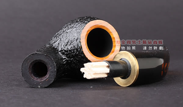 进口烟具 意大利沙芬SAVINELLI石楠木烟斗 六件套装老虎刻花642-5