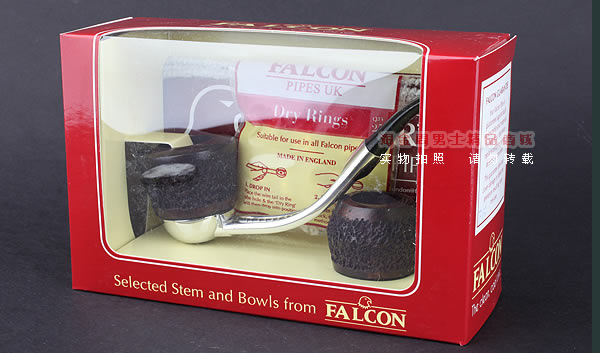 进口烟具 正品英国小鹰FALCON石楠木烟斗 可拆式超值组合斗F15-8