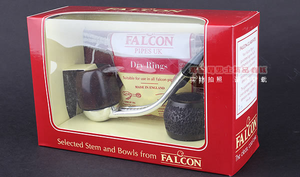 进口烟具 正品英国小鹰FALCON石楠木烟斗 可拆式超值组合斗F16-9