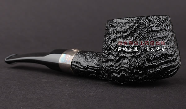 原装进口 爱尔兰彼得森peterson石楠木烟斗 12年纪念斗-黑砂粗面-2