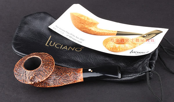 原装正品 进口意大利Luciano石楠木手工烟斗 12年限量斗粗面59-11