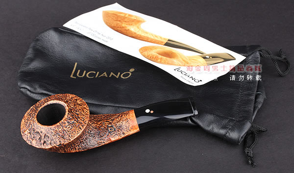 原装正品 进口意大利Luciano石楠木手工烟斗 12年限量斗粗面60-11