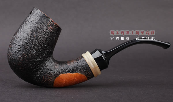 美国大师TODD M.JOHNSON Neptune进口石楠木手工烟斗 粗面TN01-4