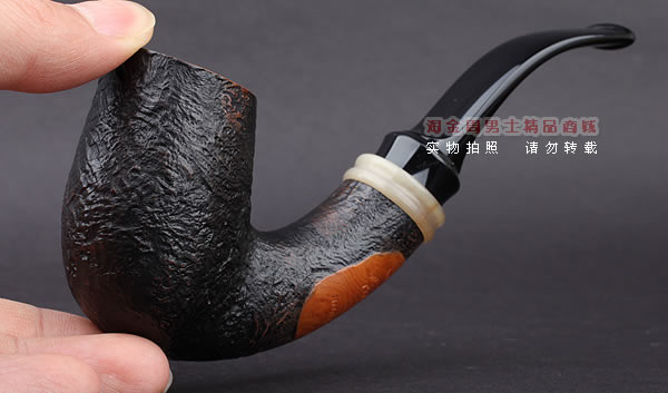美国大师TODD M.JOHNSON Neptune进口石楠木手工烟斗 粗面TN01-9
