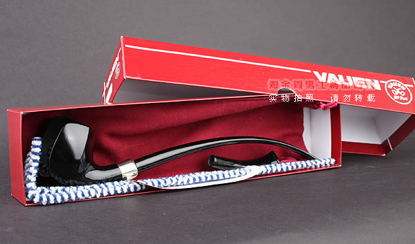 原装进口 德国华云VAUEN石楠木烟斗 churchwarden 3606 双嘴-12