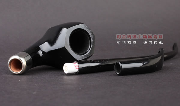 原装进口 德国华云VAUEN石楠木烟斗 churchwarden 3606 双嘴-8