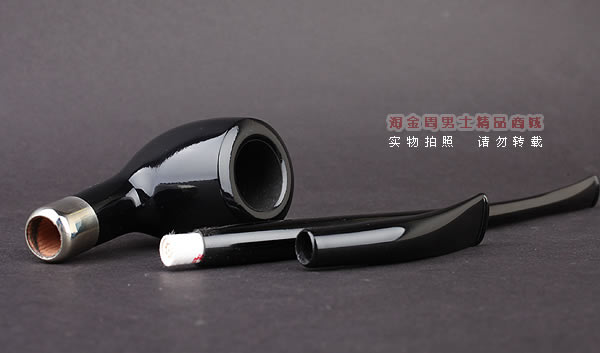 原装进口 德国华云VAUEN石楠木烟斗 churchwarden 3668 双嘴-7