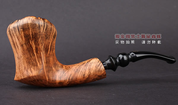 丹麦Erik Nording石楠木手工烟斗 FREEHAND DARK GRAIN 浅棕01-4