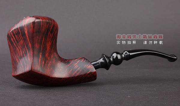 丹麦Erik Nording石楠木手工烟斗 FREEHAND ORANGE SMOOTH 酒红01-4
