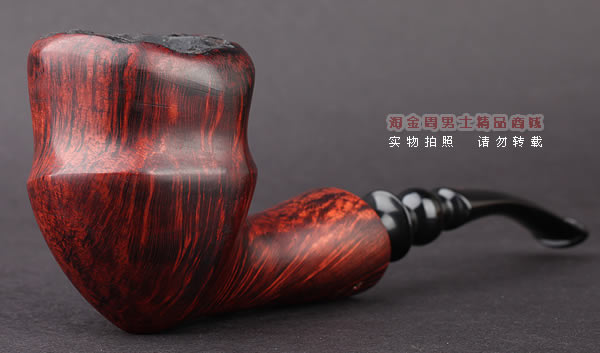 丹麦Erik Nording石楠木手工烟斗 FREEHAND ORANGE SMOOTH 酒红03-1