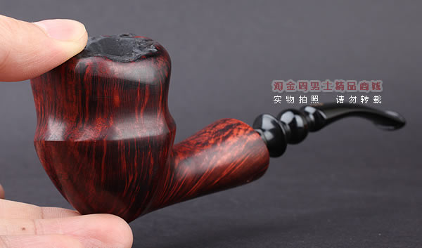 丹麦Erik Nording石楠木手工烟斗 FREEHAND ORANGE SMOOTH 酒红03-10