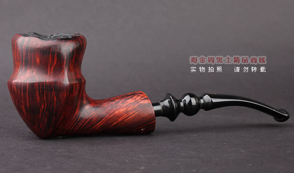 丹麦Erik Nording石楠木手工烟斗 FREEHAND ORANGE SMOOTH 酒红03-4