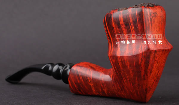 丹麦Erik Nording石楠木手工烟斗 FREEHAND DARK GRAIN 深棕01-2