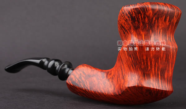 丹麦Erik Nording石楠木手工烟斗 FREEHAND DARK GRAIN 深棕03-2