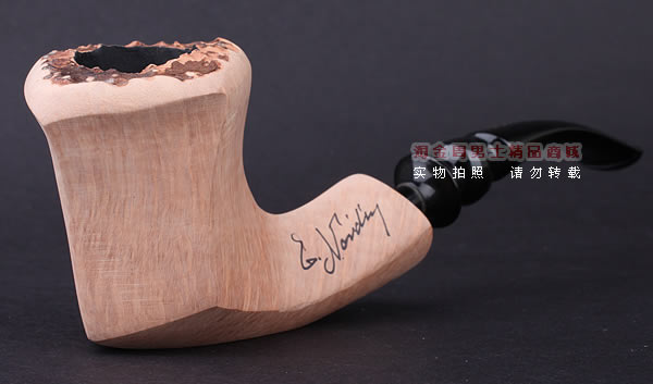 丹麦Erik Nording石楠木手工签名烟斗 SIGNATURE SMOOTH 原木01-1