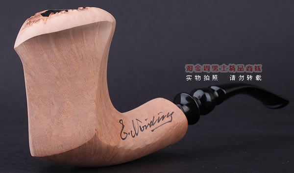 丹麦Erik Nording石楠木手工签名烟斗 SIGNATURE SMOOTH 原木03-1