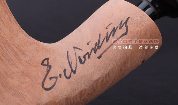 丹麦Erik Nording石楠木手工签名烟斗 SIGNATURE SMOOTH 原木03-10