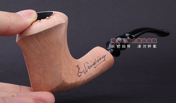 丹麦Erik Nording石楠木手工签名烟斗 SIGNATURE SMOOTH 原木03-11