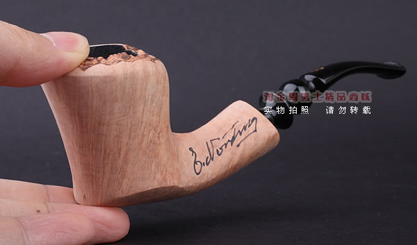 丹麦Erik Nording石楠木手工签名烟斗 SIGNATURE SMOOTH 原木04-11