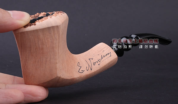 丹麦Erik Nording石楠木手工签名烟斗 SIGNATURE SMOOTH 原木06-11