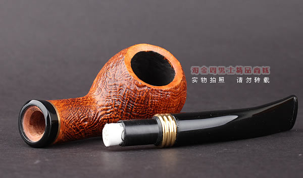 进口烟具 意大利丹尼克denicool石楠木烟斗 6件套装双金圈粗面615-6