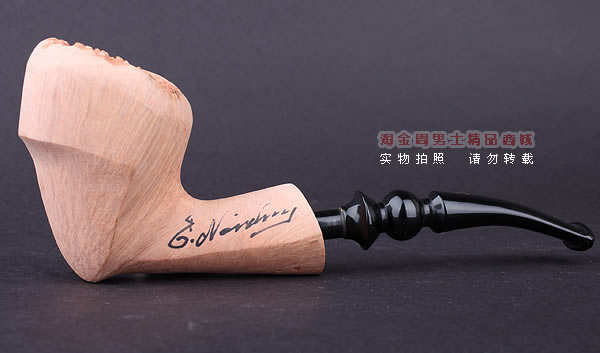 丹麦Erik Nording石楠木手工签名烟斗 SIGNATURE SMOOTH 原木08-4
