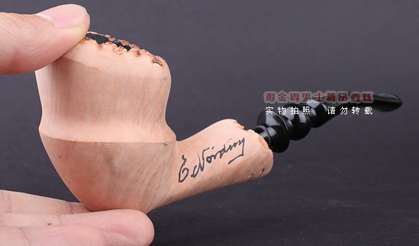 丹麦Erik Nording石楠木手工签名烟斗 SIGNATURE SMOOTH 原木10-10