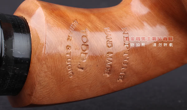 美国大师TODD M.JOHNSON Neptune进口石楠木手工烟斗 光面26N05-10