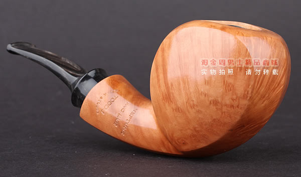 美国大师TODD M.JOHNSON Neptune进口石楠木手工烟斗 光面26N05-2