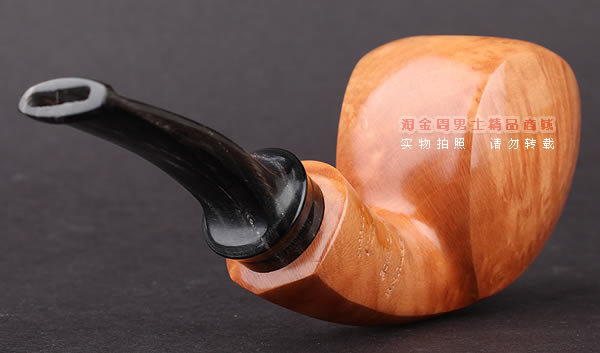 美国大师TODD M.JOHNSON Neptune进口石楠木手工烟斗 光面26N05-3