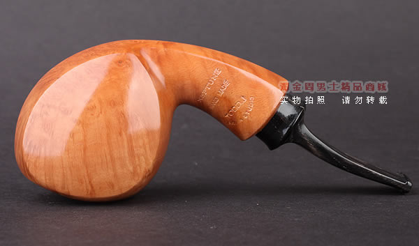 美国大师TODD M.JOHNSON Neptune进口石楠木手工烟斗 光面26N05-5