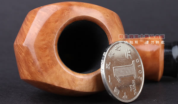 美国大师TODD M.JOHNSON Neptune进口石楠木手工烟斗 光面26N05-7