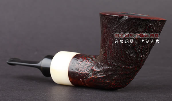 美国大师TODD M.JOHNSON Neptune进口石楠木手工烟斗 粗面24N10-2