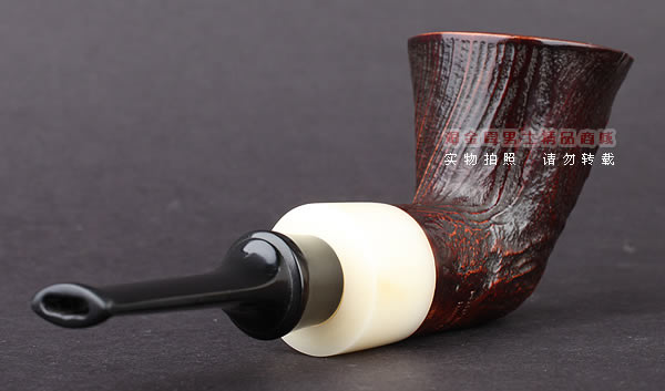 美国大师TODD M.JOHNSON Neptune进口石楠木手工烟斗 粗面24N10-3