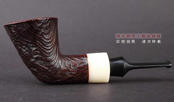 美国大师TODD M.JOHNSON Neptune进口石楠木手工烟斗 粗面24N10-4
